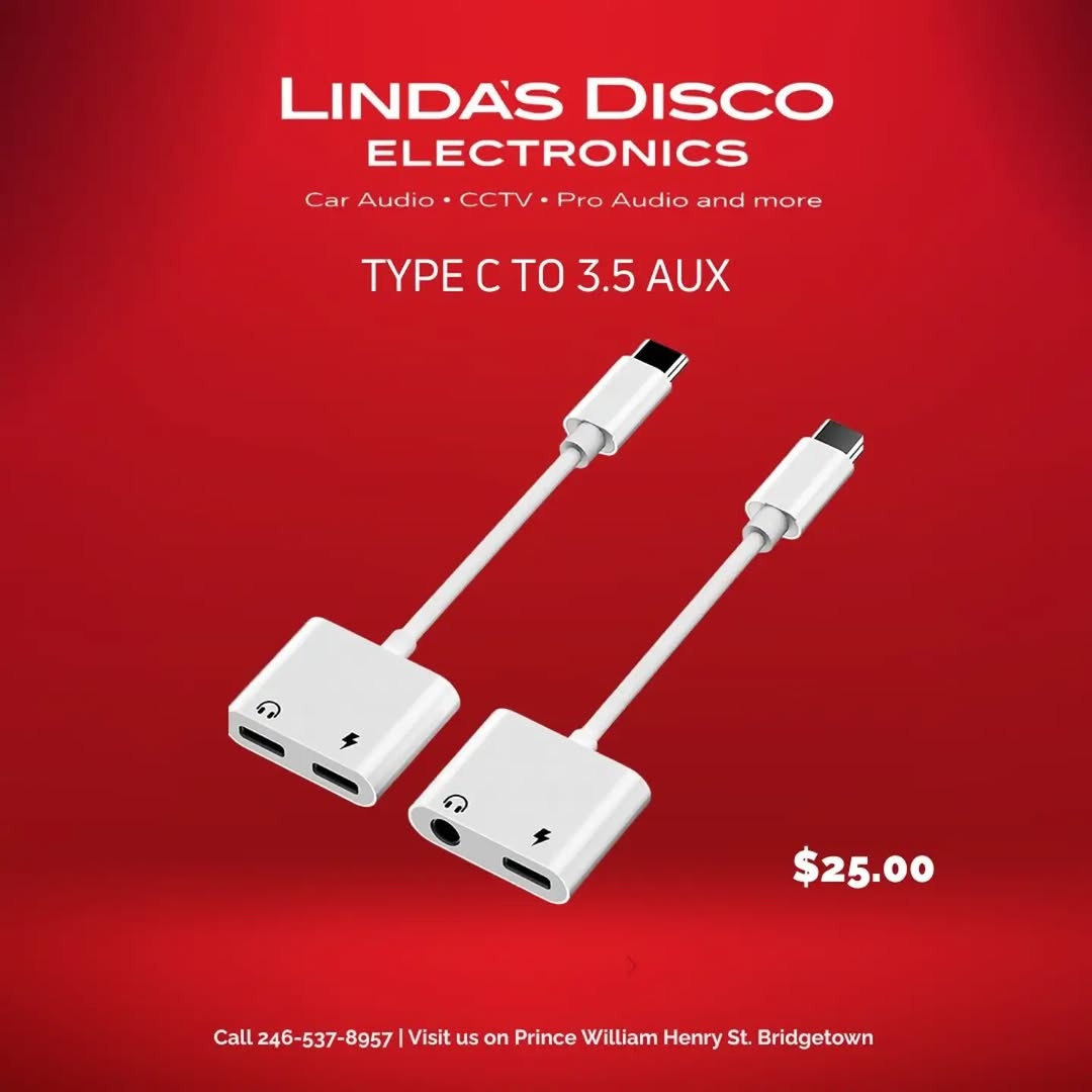 USB-C to 3.5mm Audio Adapter – Only BBD $25