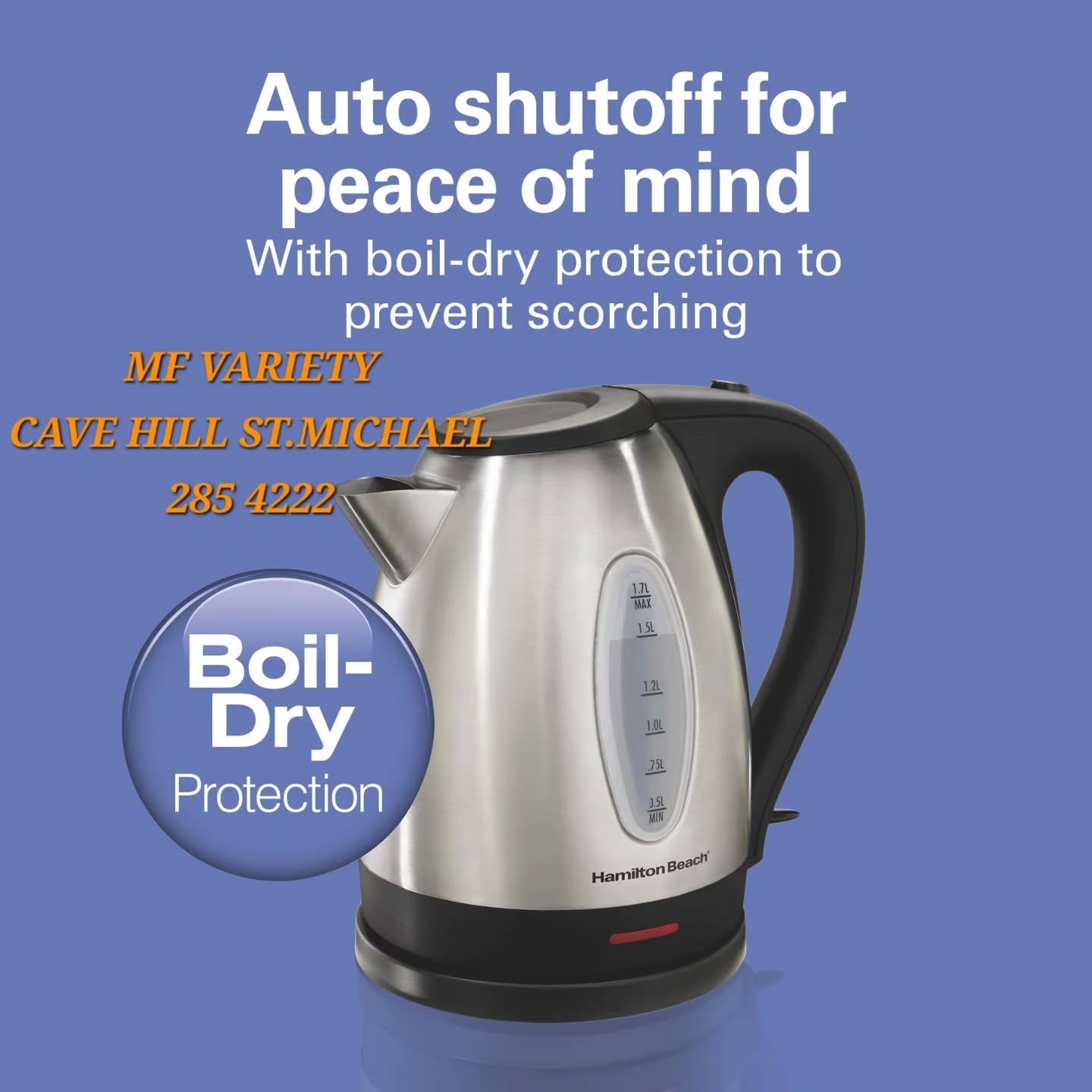 Hamilton Beach Electric Kettle – $99.99 at MF Electronics
