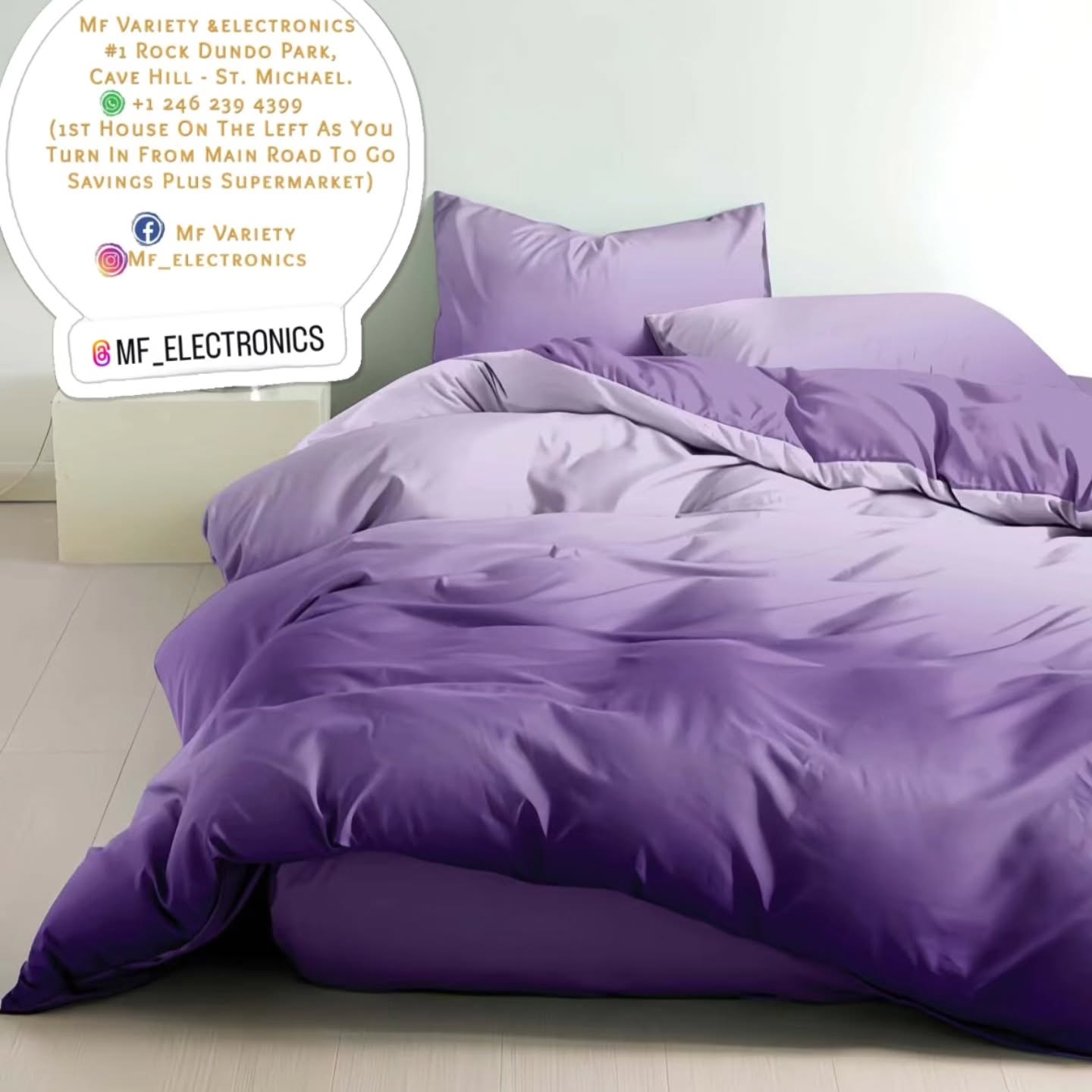 Ombre 2 Tone Colour Bedsheets – Twin from $44.99 at MF Variety & Electronics