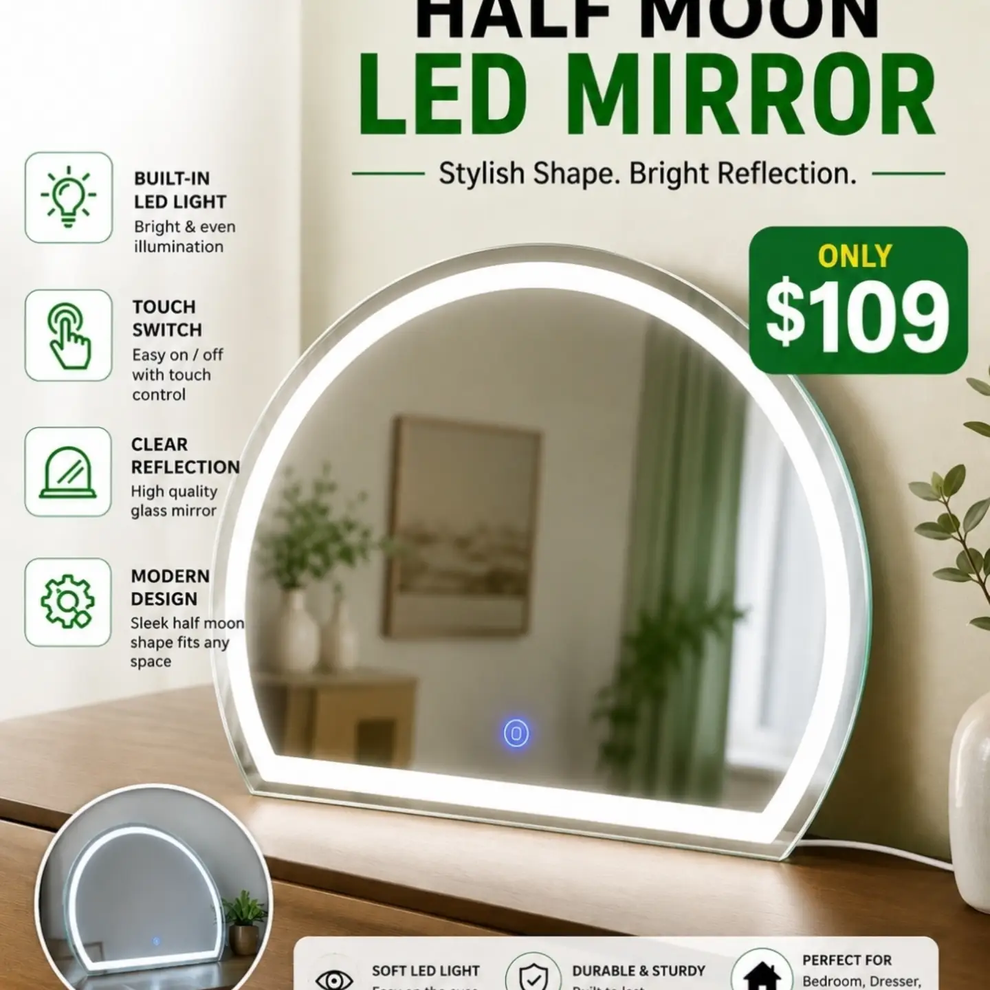 LED Mirror Collection – From $109 at UMVARIETIES