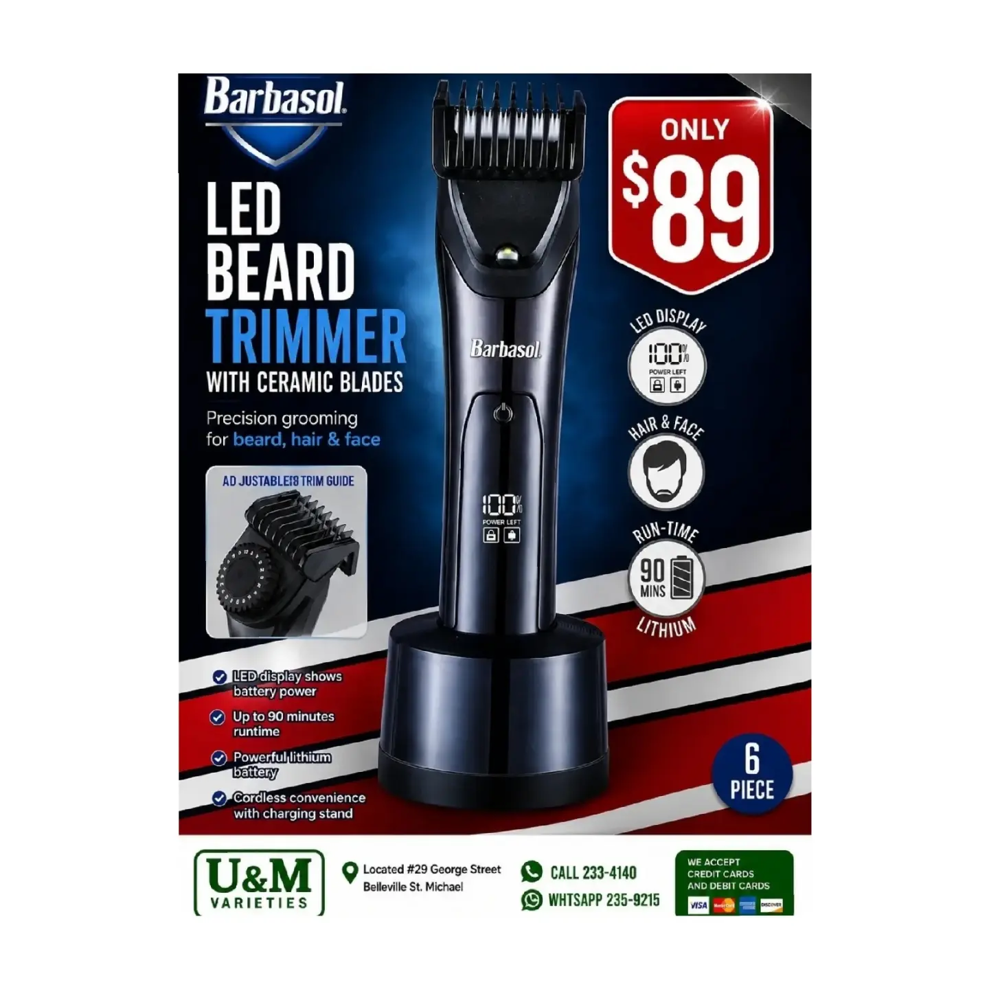 Barbasol & Wahl Grooming Products — Prices from $59 at U&M Varieties