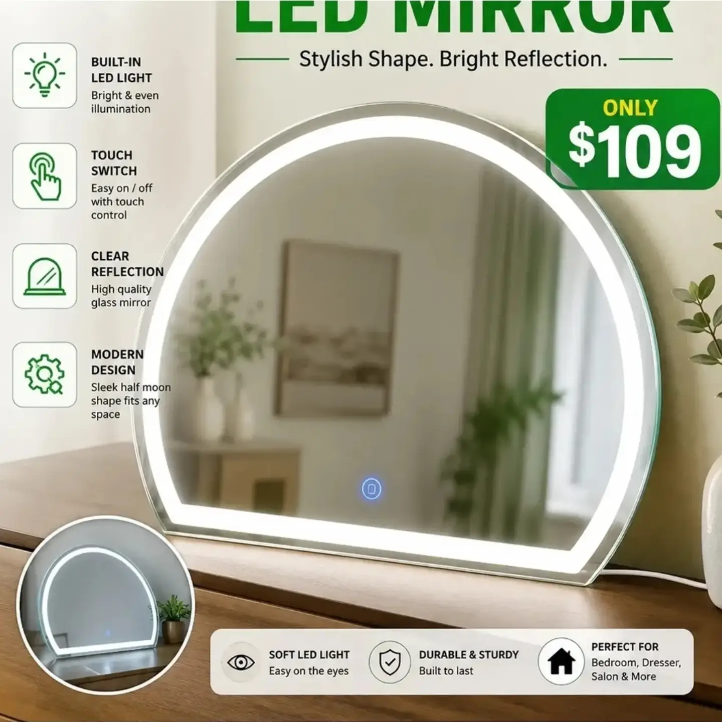 LED Mirror Collection & Storage Rack Sale at UMVARIETIES