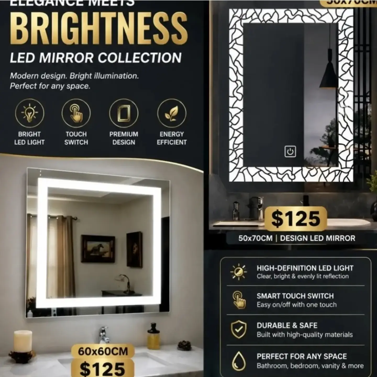 LED Mirror Collection & Storage Rack Sale at UMVARIETIES