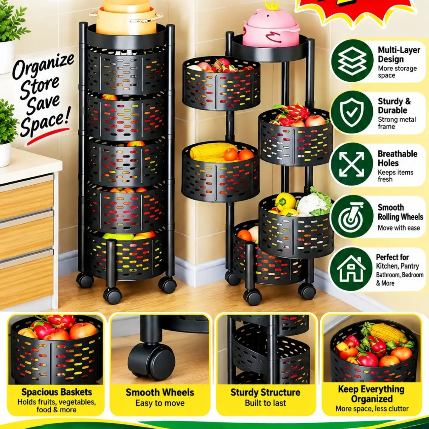 LED Mirror Collection & Storage Rack Sale at UMVARIETIES