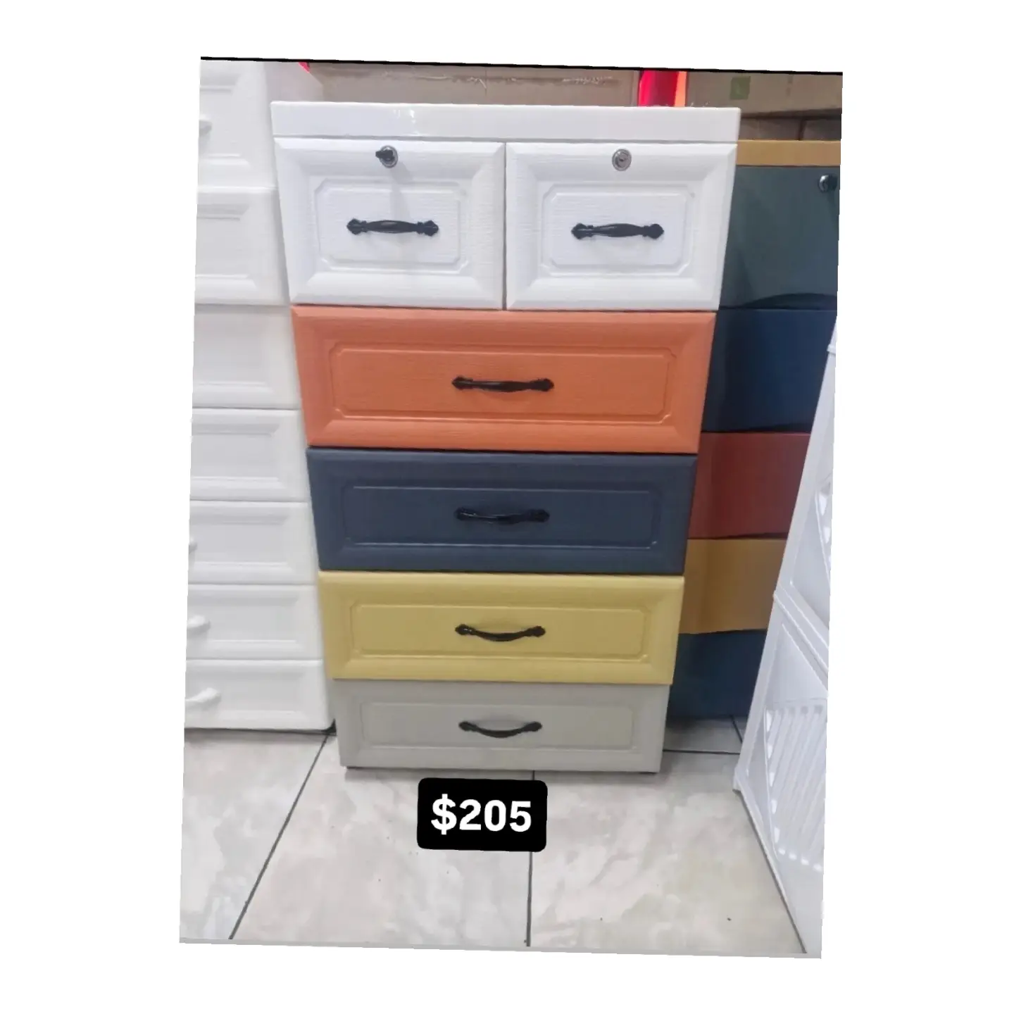 Plastic Drawer Units – $205 Each