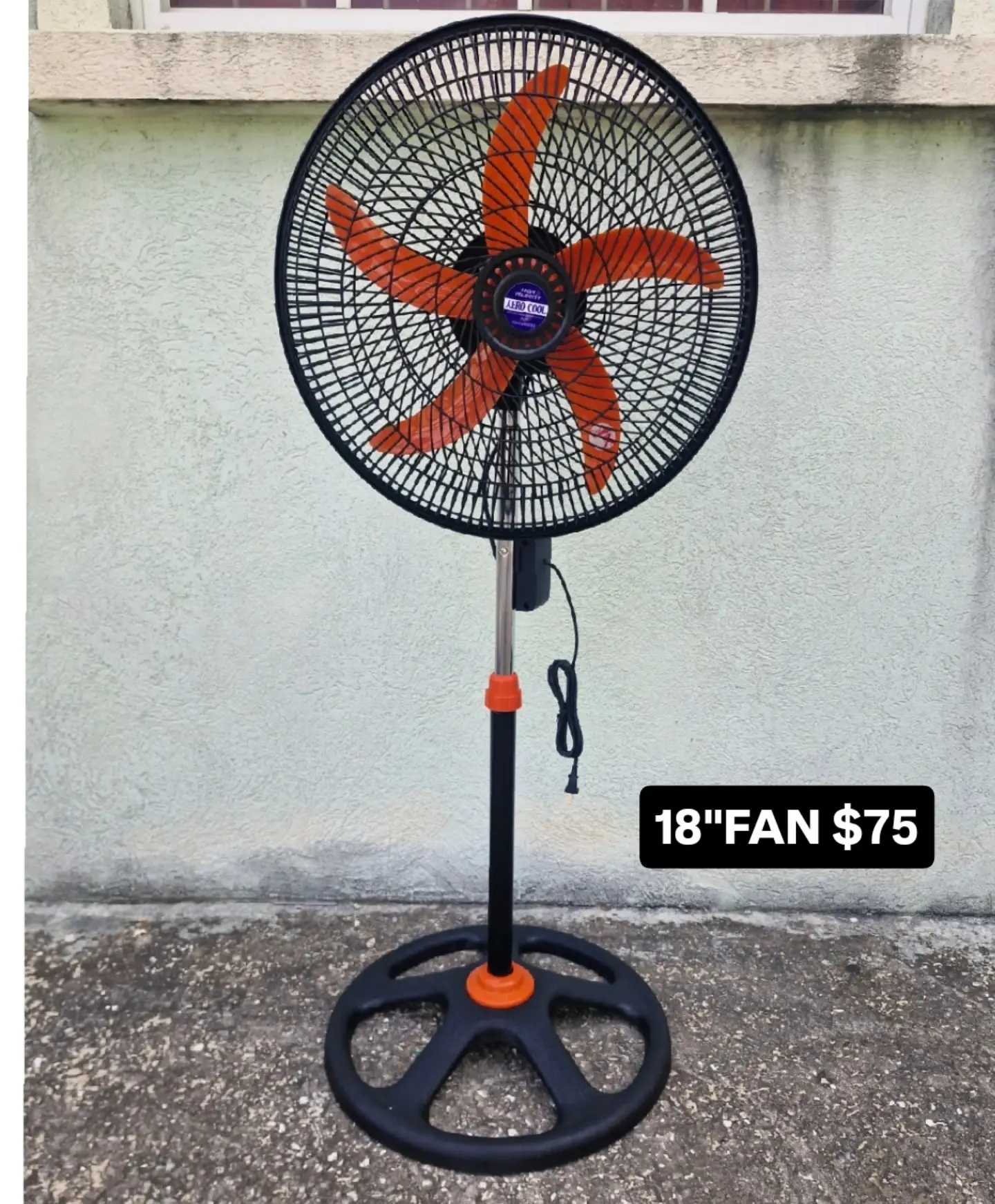 18" Stand Fan for $75 – Aero Cool