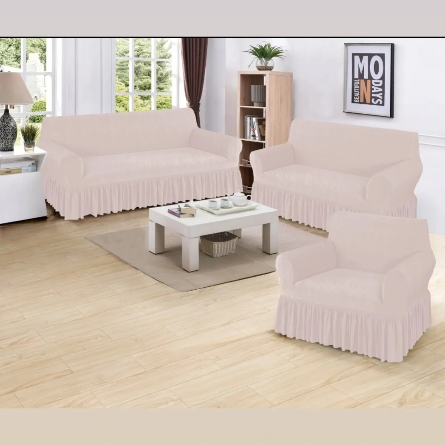 New Arrivals: Frilled Stretch Sofa Covers – From $125