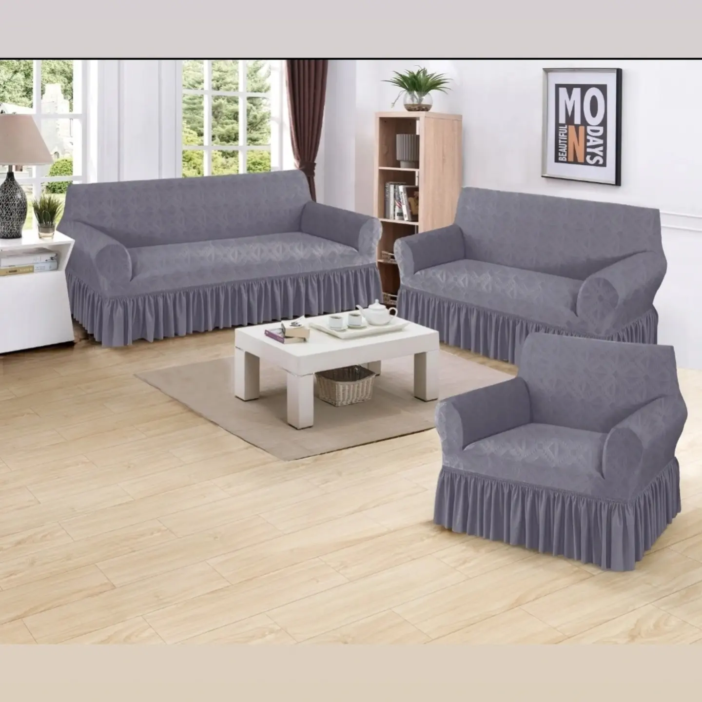 New Arrivals: Frilled Stretch Sofa Covers – From $125
