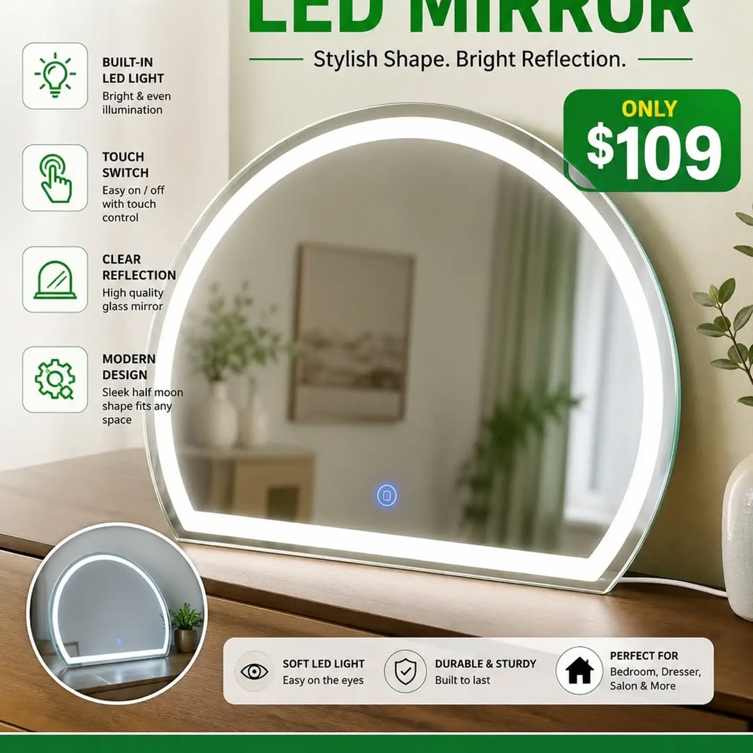 LED Mirror Collection & 8 Drawer Storage Chest – Prices from $109