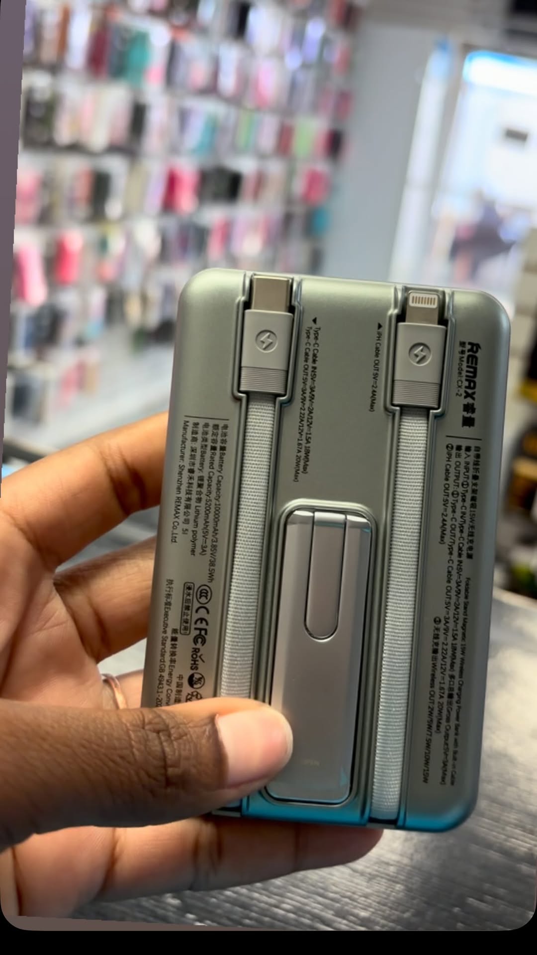 Portable Magnetic Wireless Power Bank With Built-In Kickstand – $80