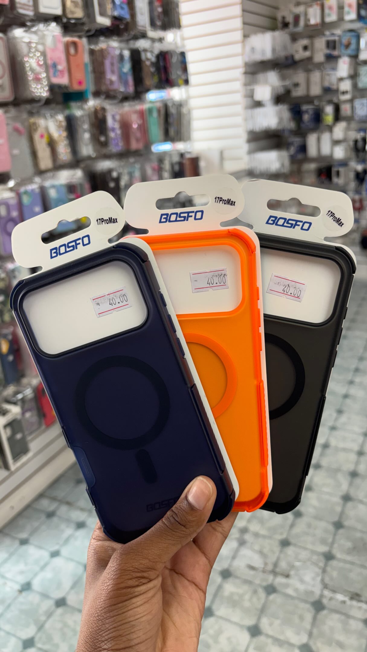 BOSFO iPhone 17 Pro Max Cases – $40.00 Each