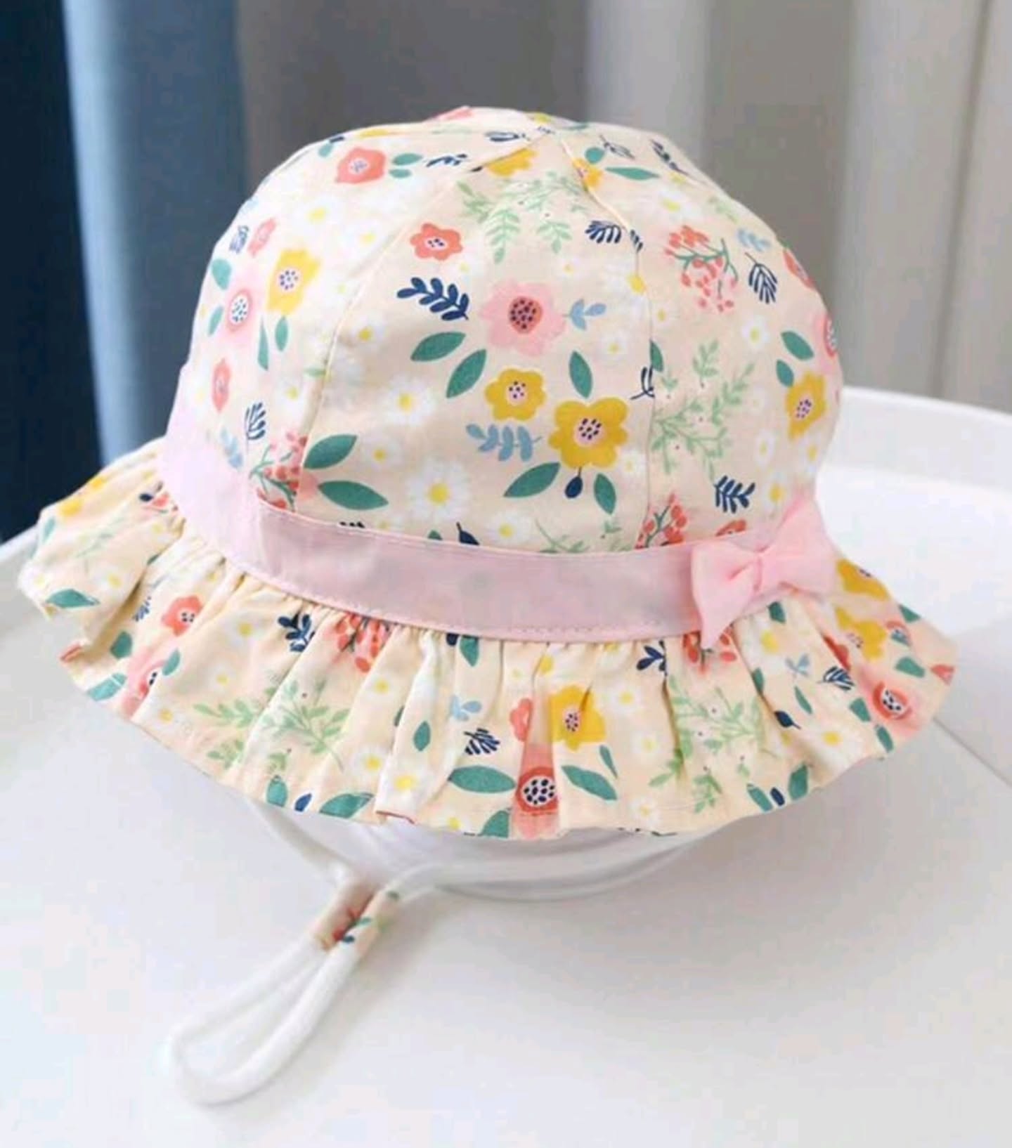 Baby Girls Floral Bucket Hat – $25