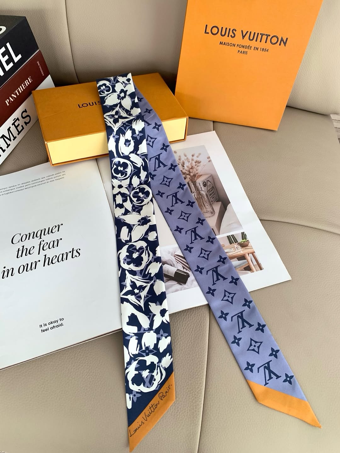 Louis Vuitton Twilly Scarf – 1 Twilly, 2 Patterns for $85