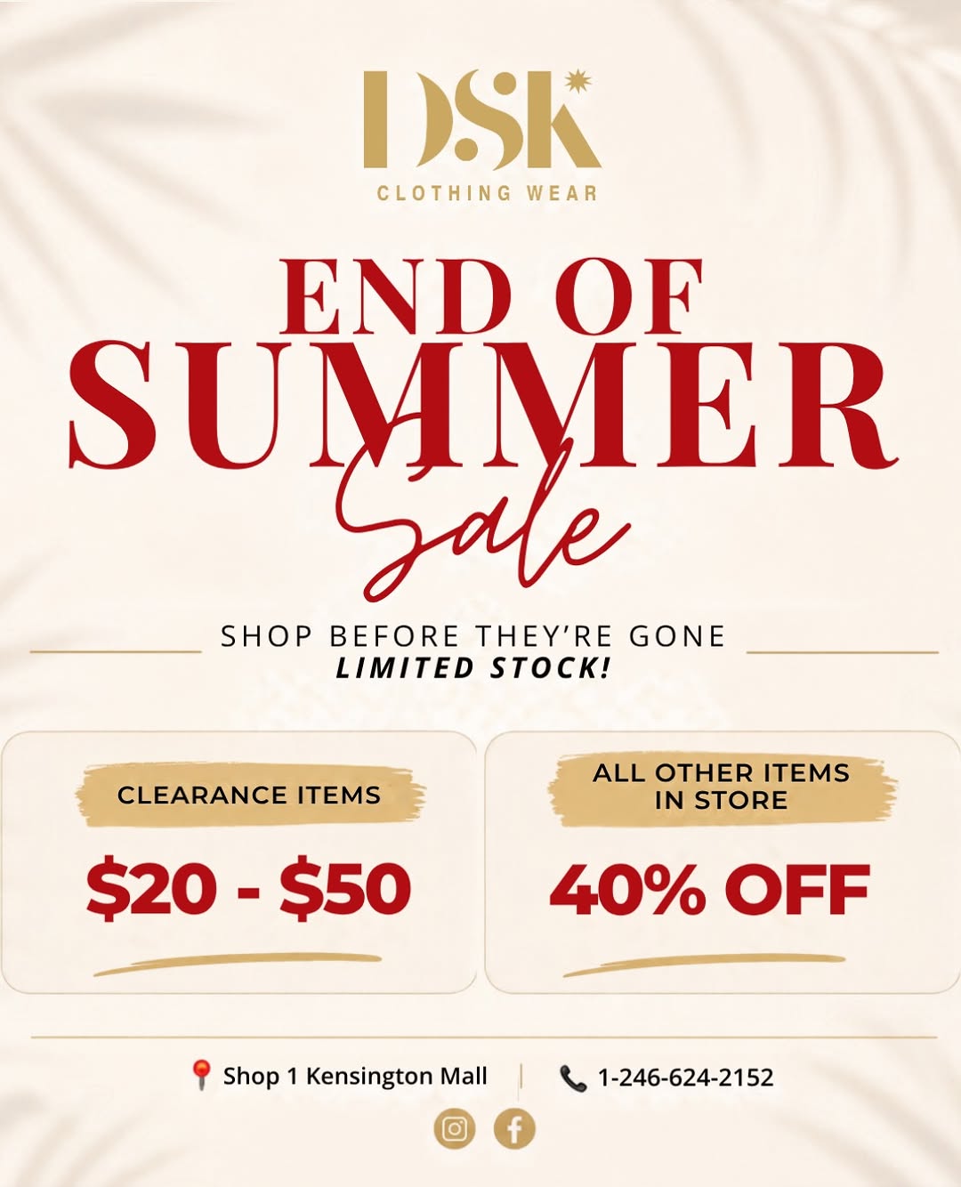DSK Clothing Wear End of Summer Sale – Up to 40% Off + Back to School Giveaway