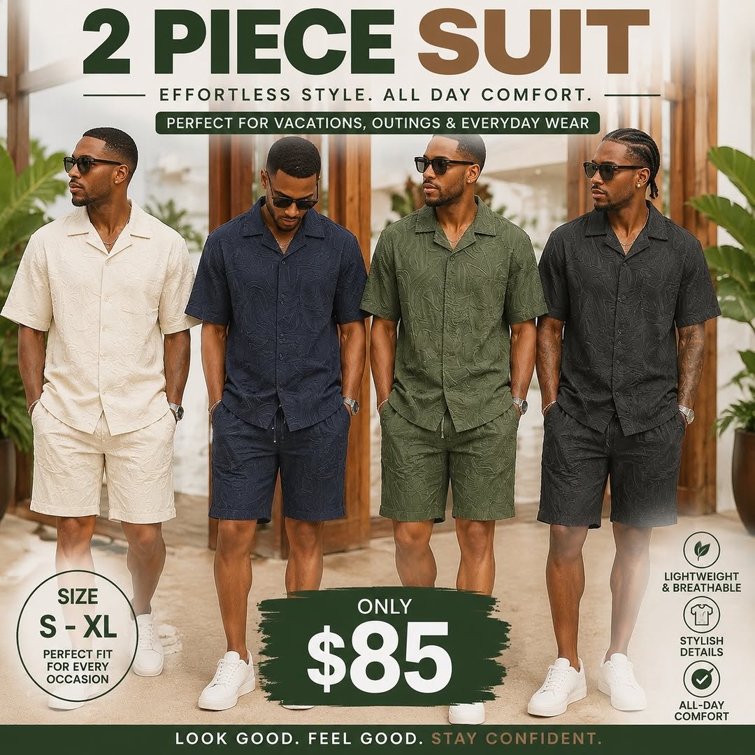 Men's 2-Piece Suits from $80 at Fusionz Boutique Wildey
