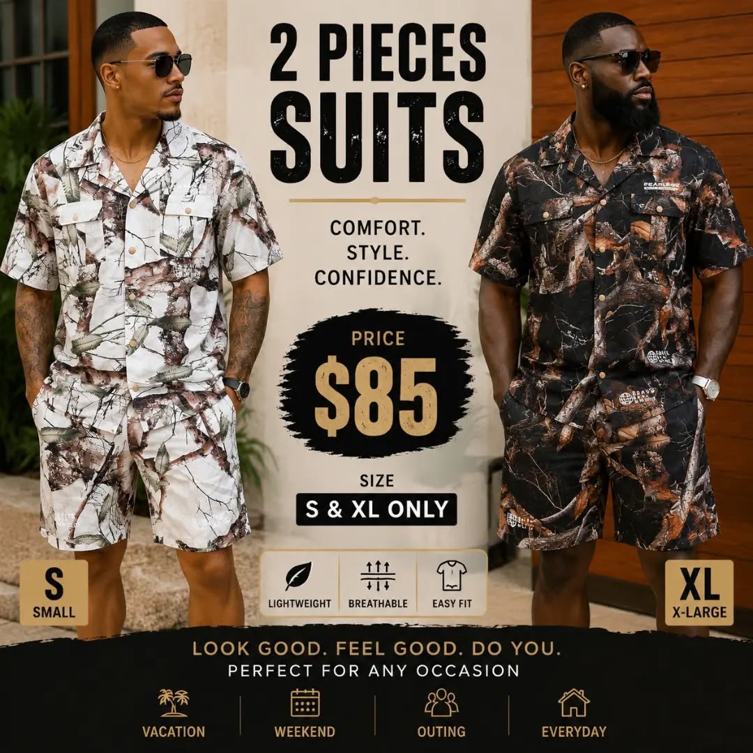 2-Piece Men's Suits – Only $85 (Patterned) & $80 (Solid) at Fusionz Boutique Wildey
