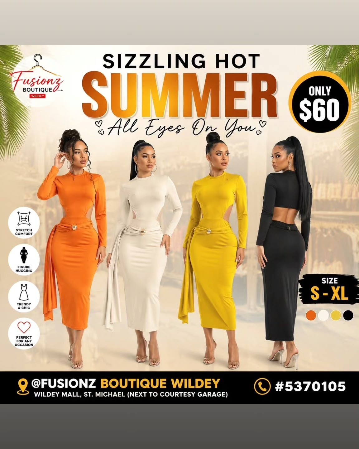 Fusionz Boutique Wildey – High Quality Suits & Summer Dresses