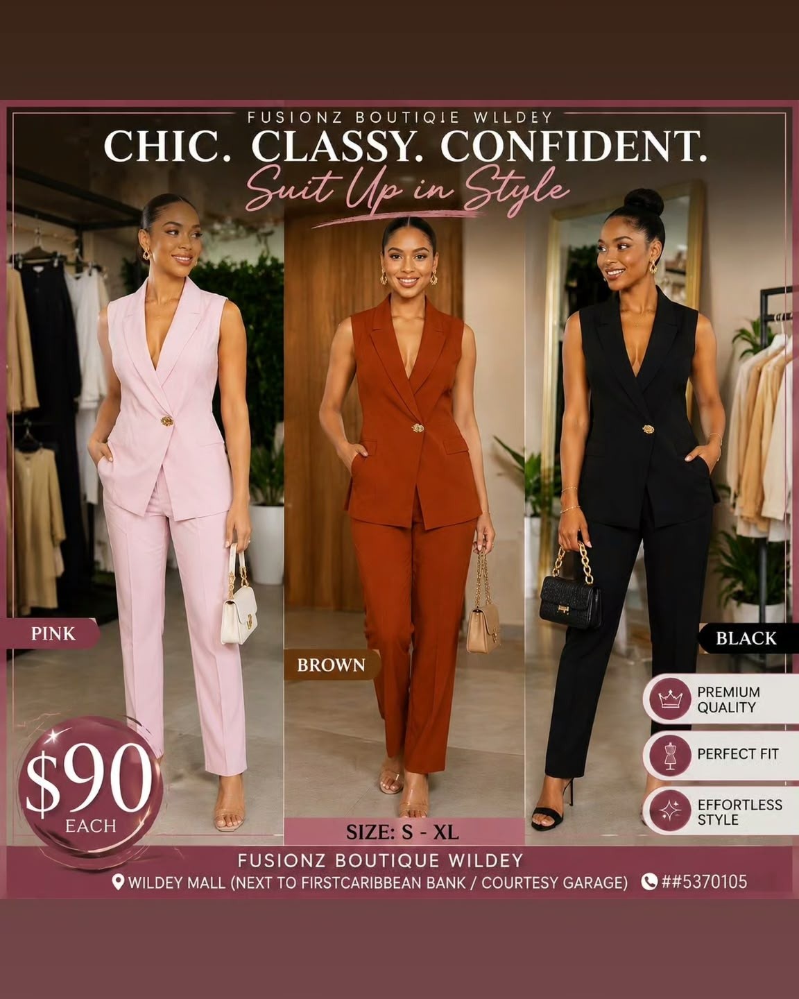 Fusionz Boutique Wildey – High Quality Suits & Summer Dresses