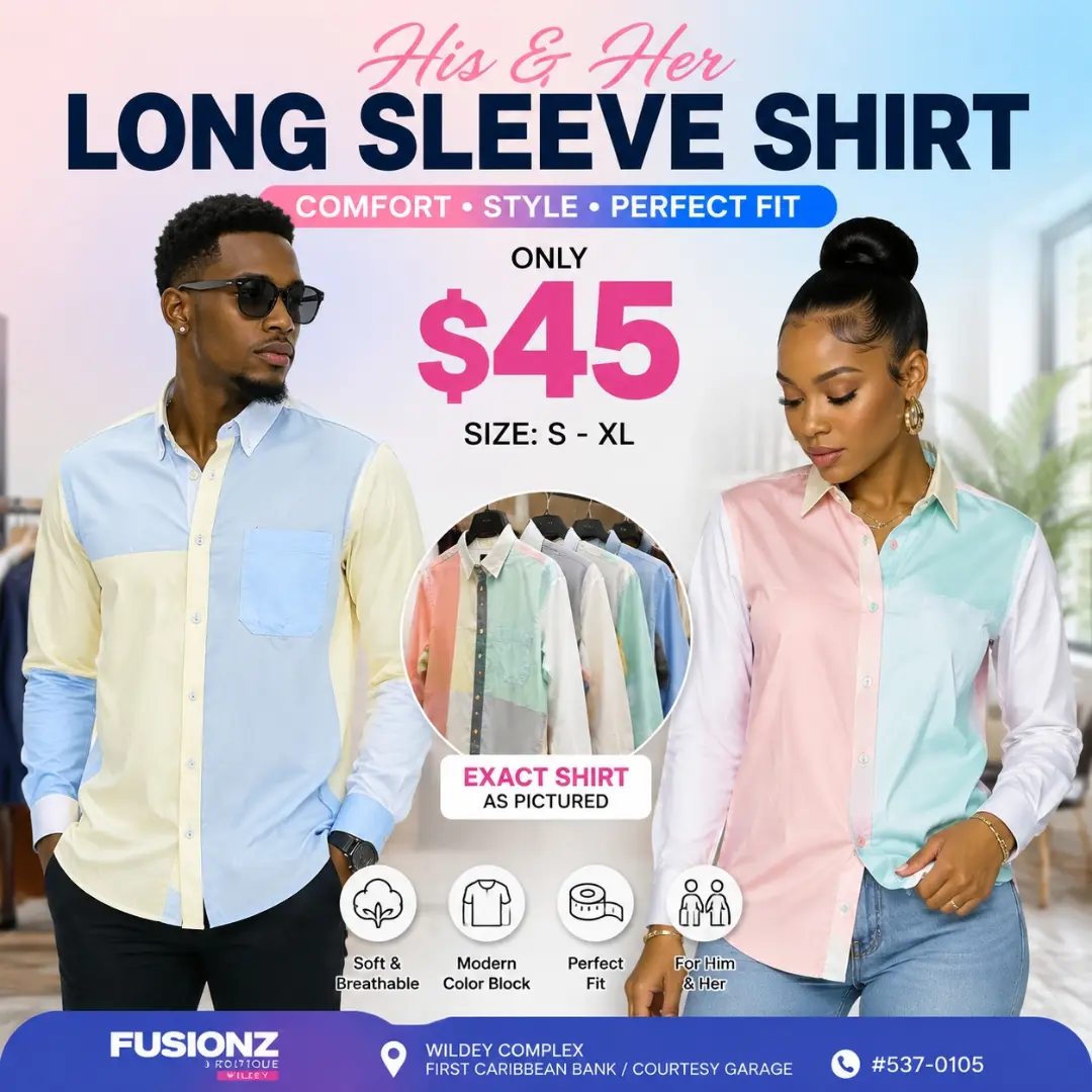 His & Her Long Sleeve Shirts – Only $45
