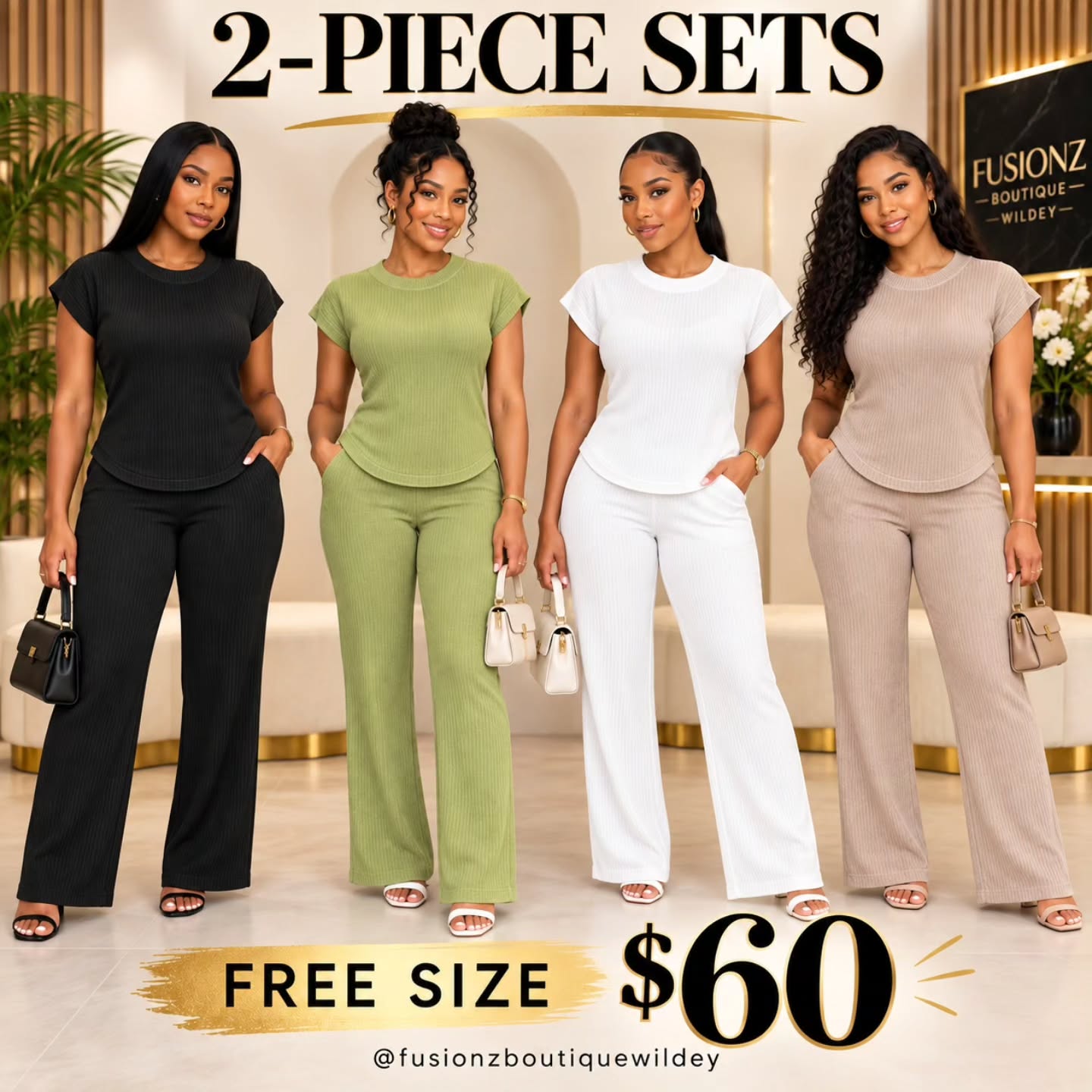 2-Piece Sets – Free Size for $60