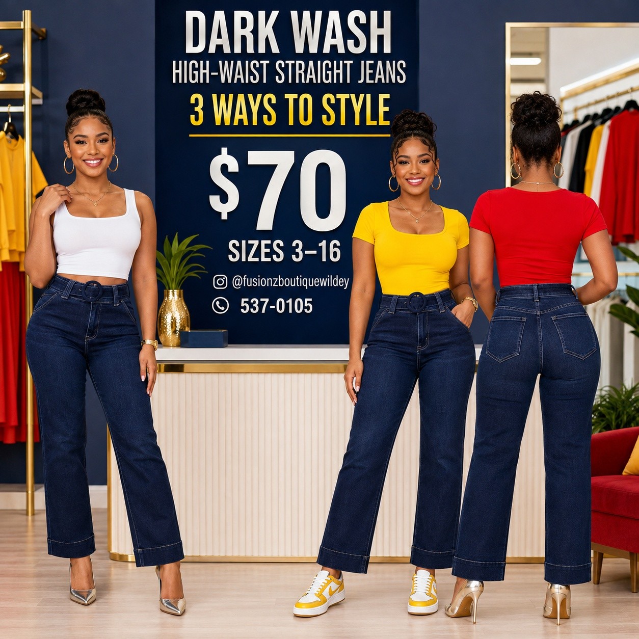 Fusionz Boutique Wildey – Jeans Collection from $70