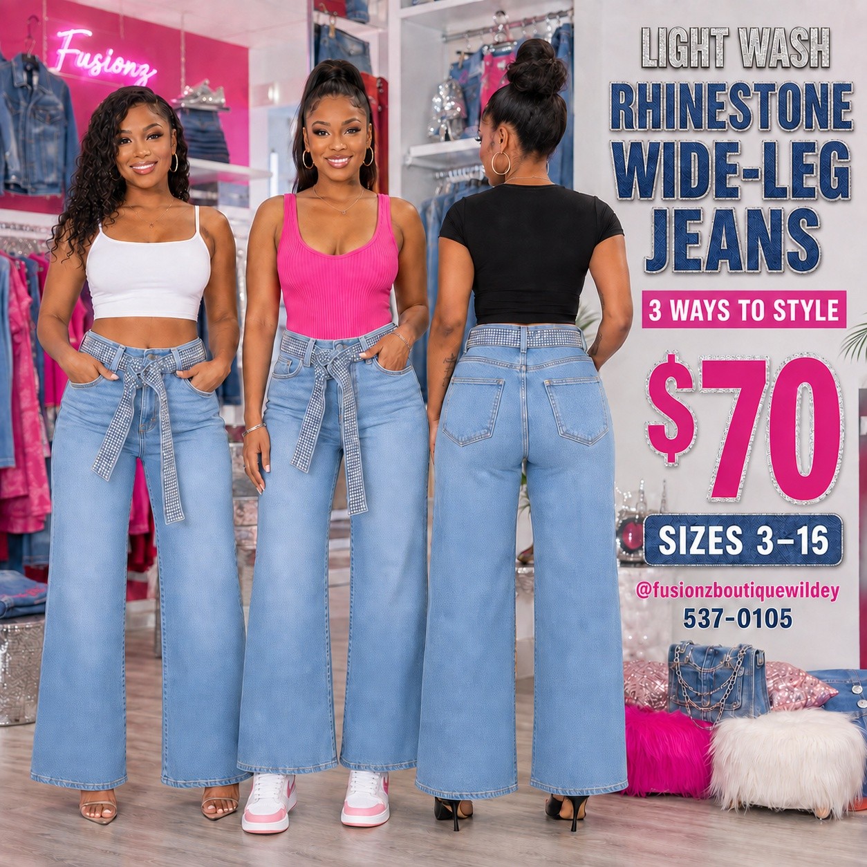 Fusionz Boutique Wildey – Jeans Collection from $70