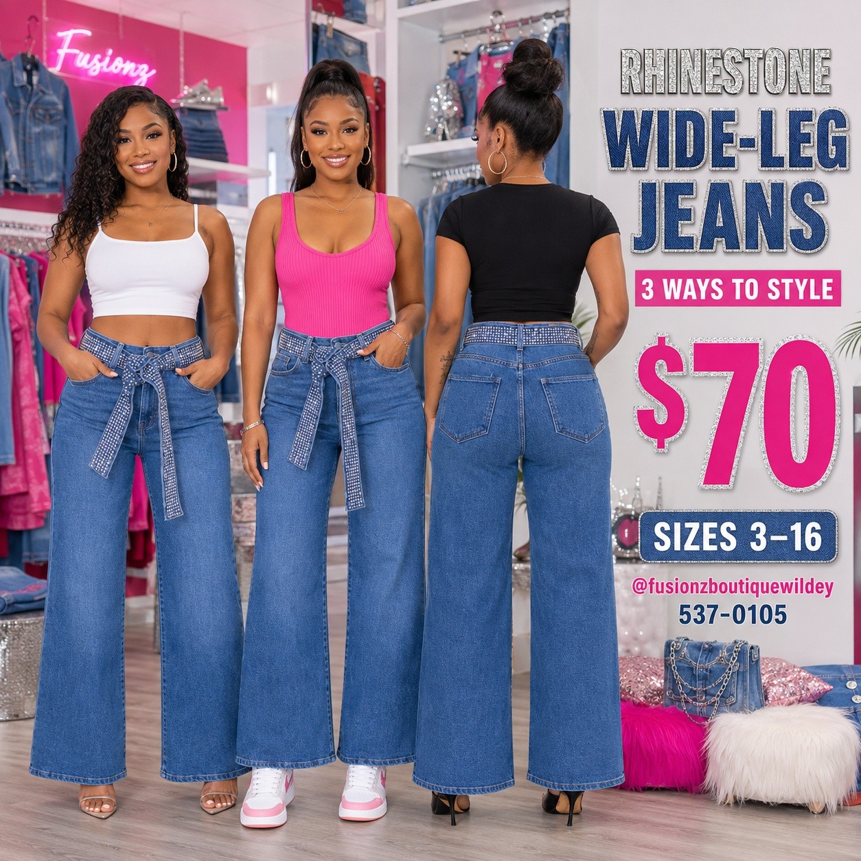 Fusionz Boutique Wildey – Jeans Collection from $70