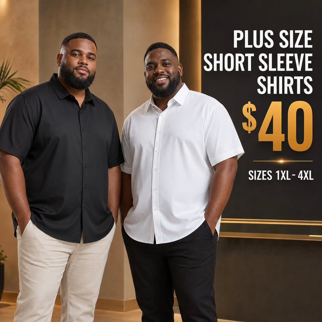 Men's Shirts – Long Sleeve $45 & Plus Size Short Sleeve $40 at Fusionz Boutique Wildey