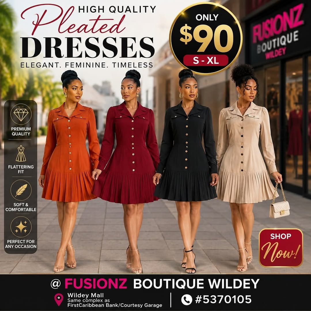 Fusionz Boutique Wildey — Dresses from $50 (New Arrivals)