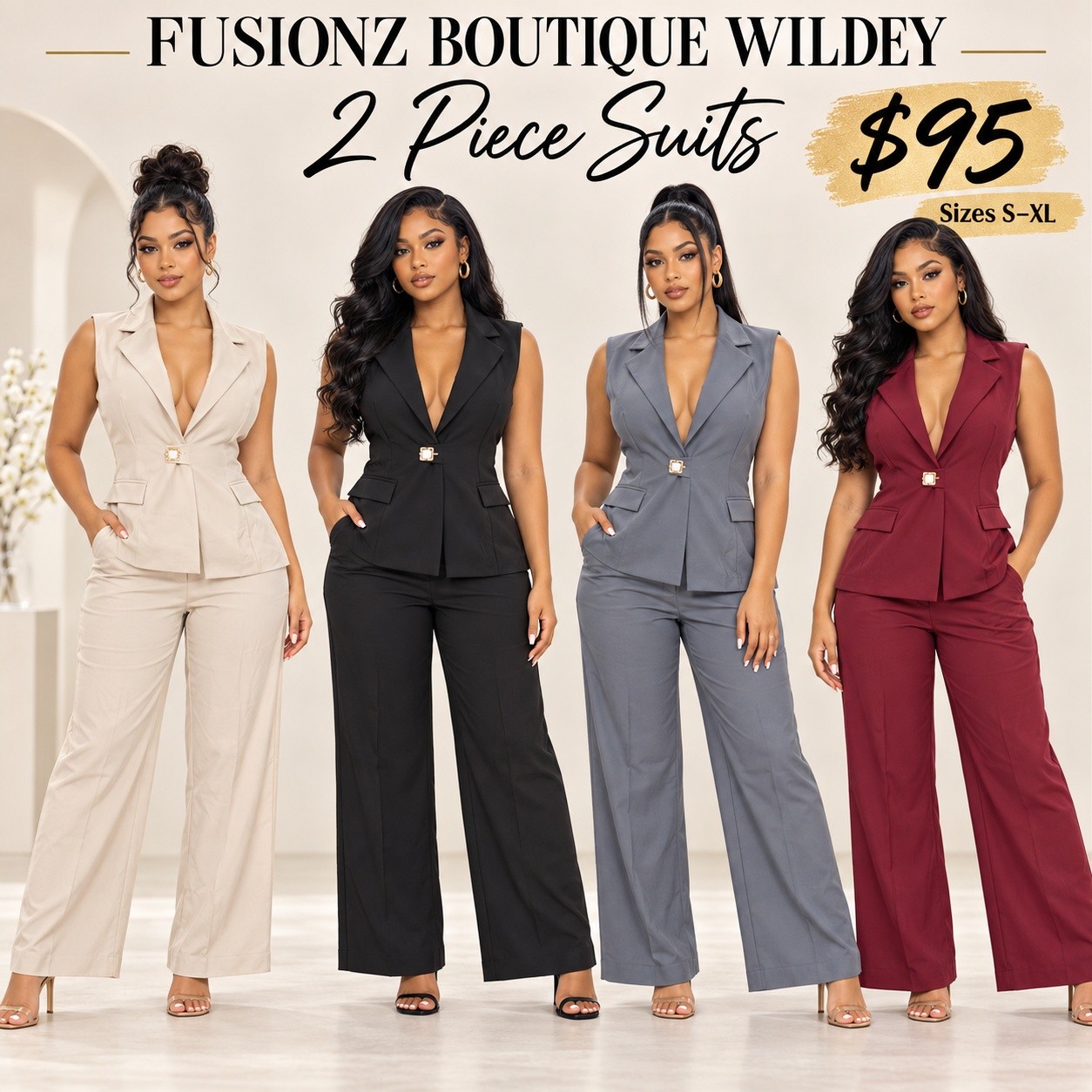 2 Piece Sets & Suits from $25 at Fusionz Boutique Wildey