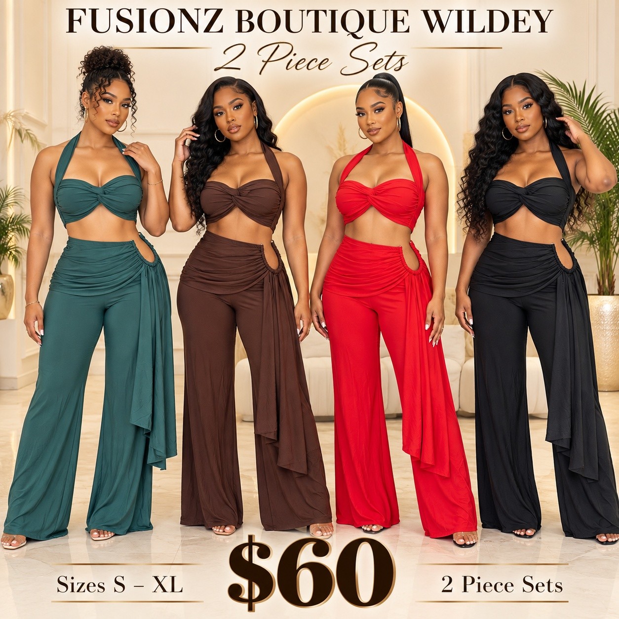 2 Piece Sets & Suits from $25 at Fusionz Boutique Wildey
