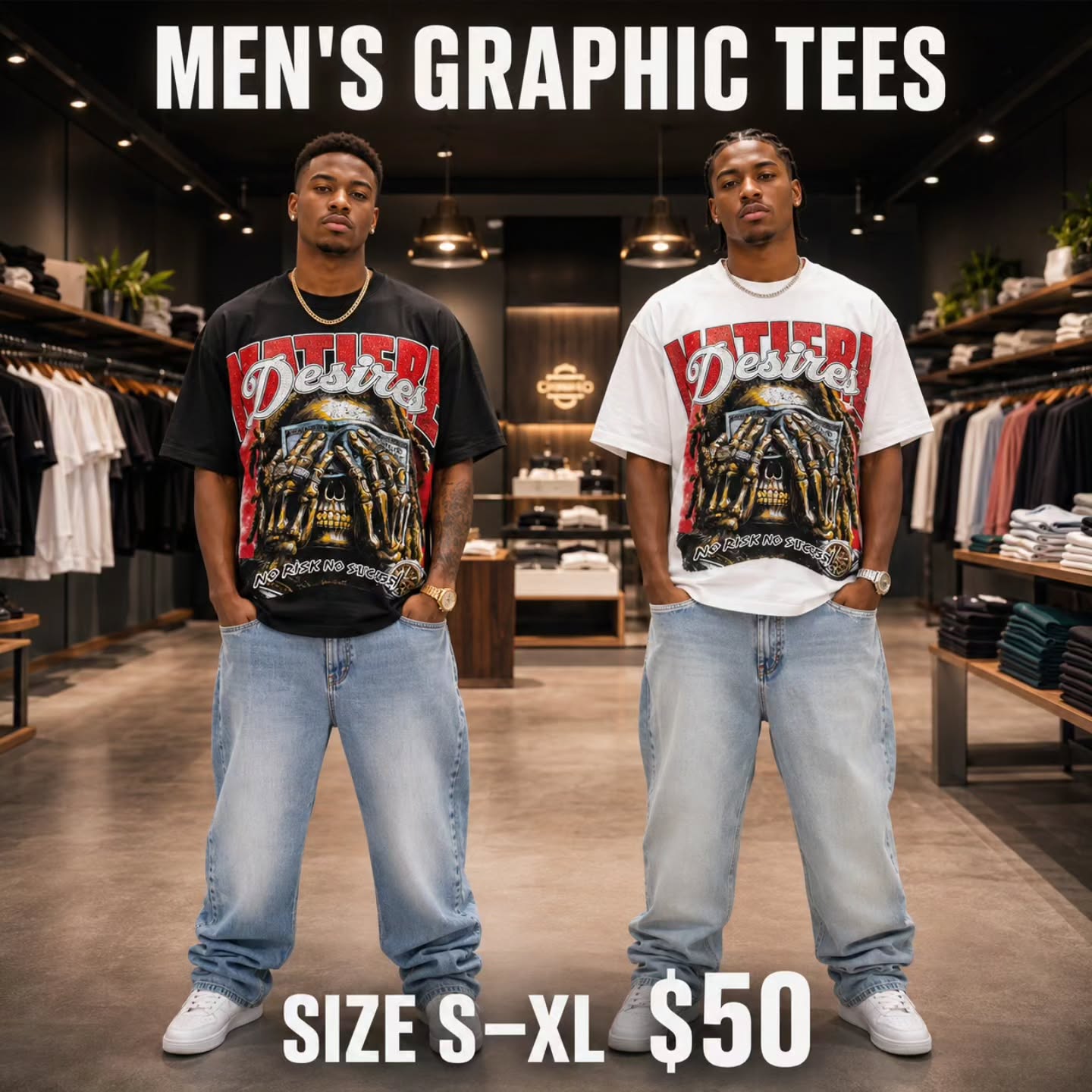 Men's Sleeveless Tees & Graphic Tees at Fusionz Boutique Wildey