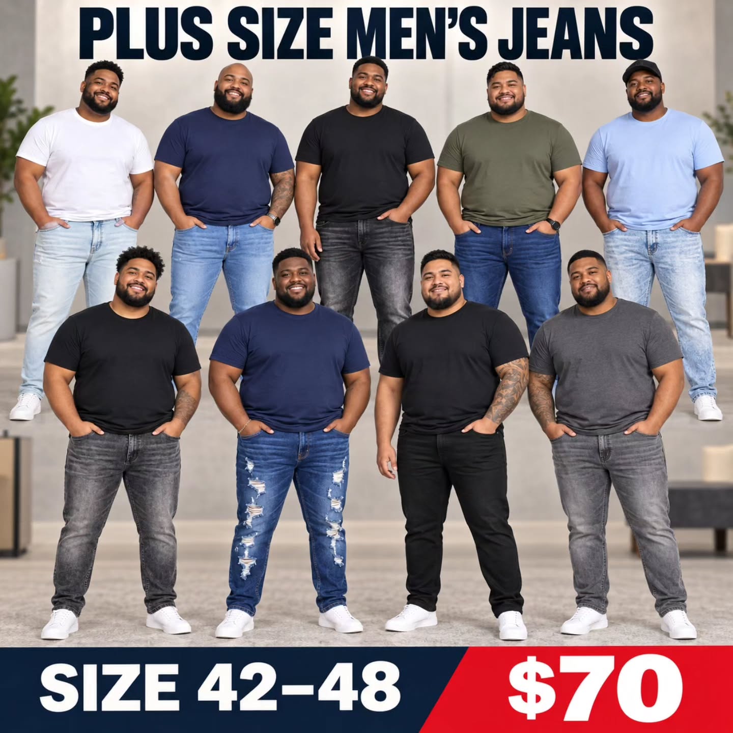 Plus Size Men's Clothing at $65 – Chino Cargo Pants, Chino Pants & Ice Jeans