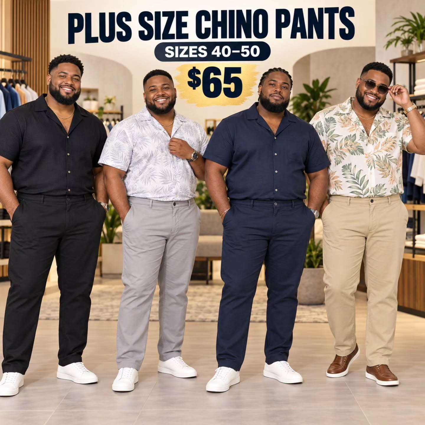 Plus Size Men's Clothing at $65 – Chino Cargo Pants, Chino Pants & Ice Jeans