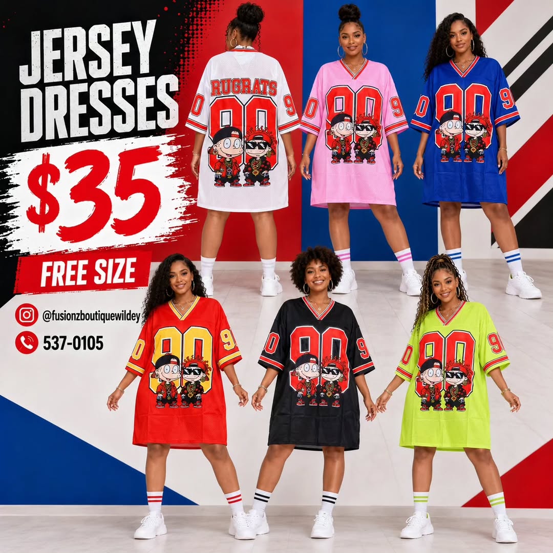 Jersey Dresses – $35 Free Size at Fusionz Boutique Wildey