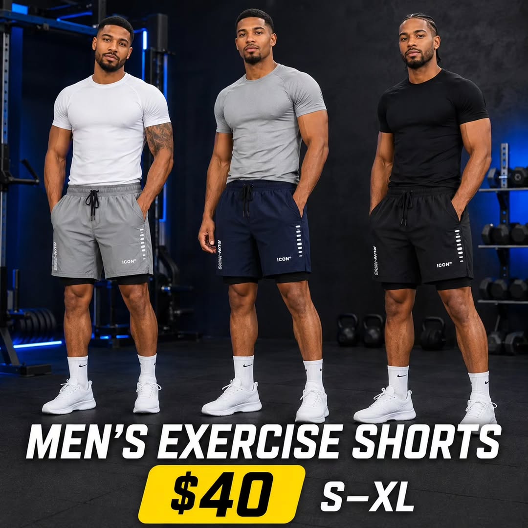 Men's Exercise Shorts – $40 at Fusionz Boutique Wildey