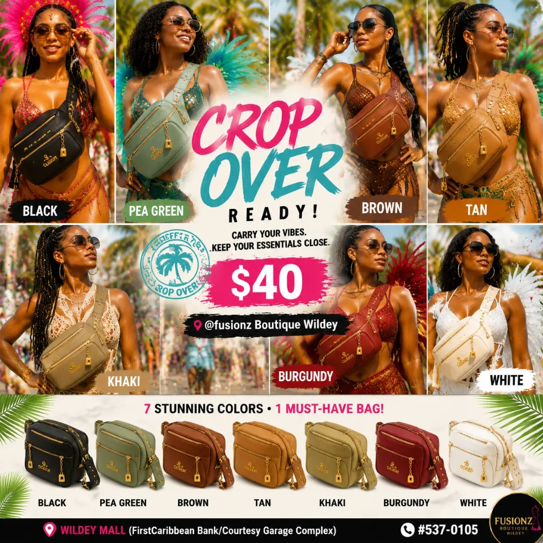 Crop Over-Ready Bags at Fusionz Boutique Wildey — From $25