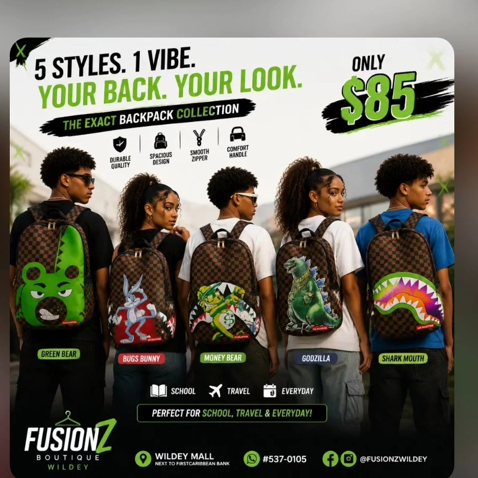 Fusionz Boutique Backpack Collection — Multiple Styles from $35