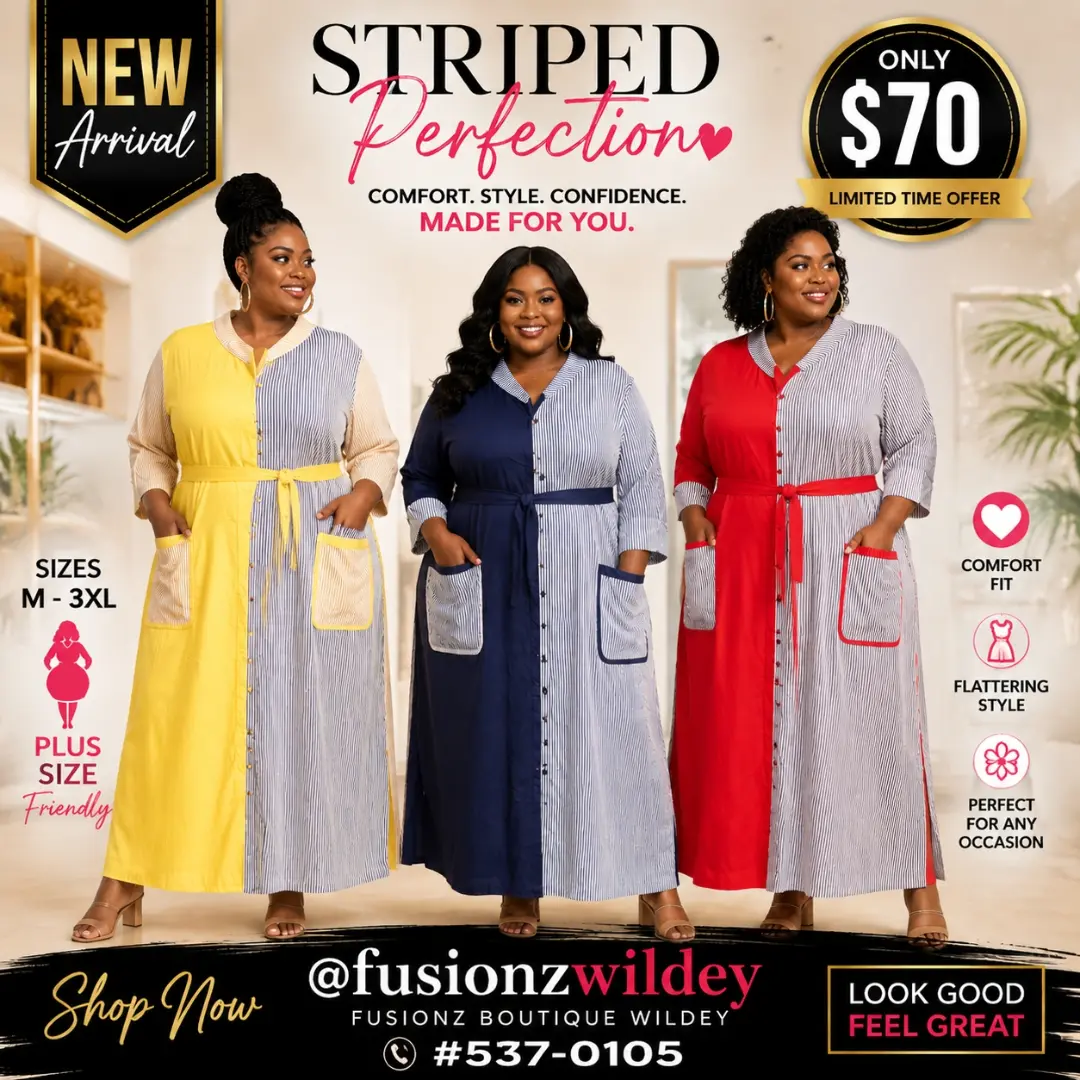 Long Dresses Collection – Multiple Styles from $65 at Fusionz Boutique Wildey