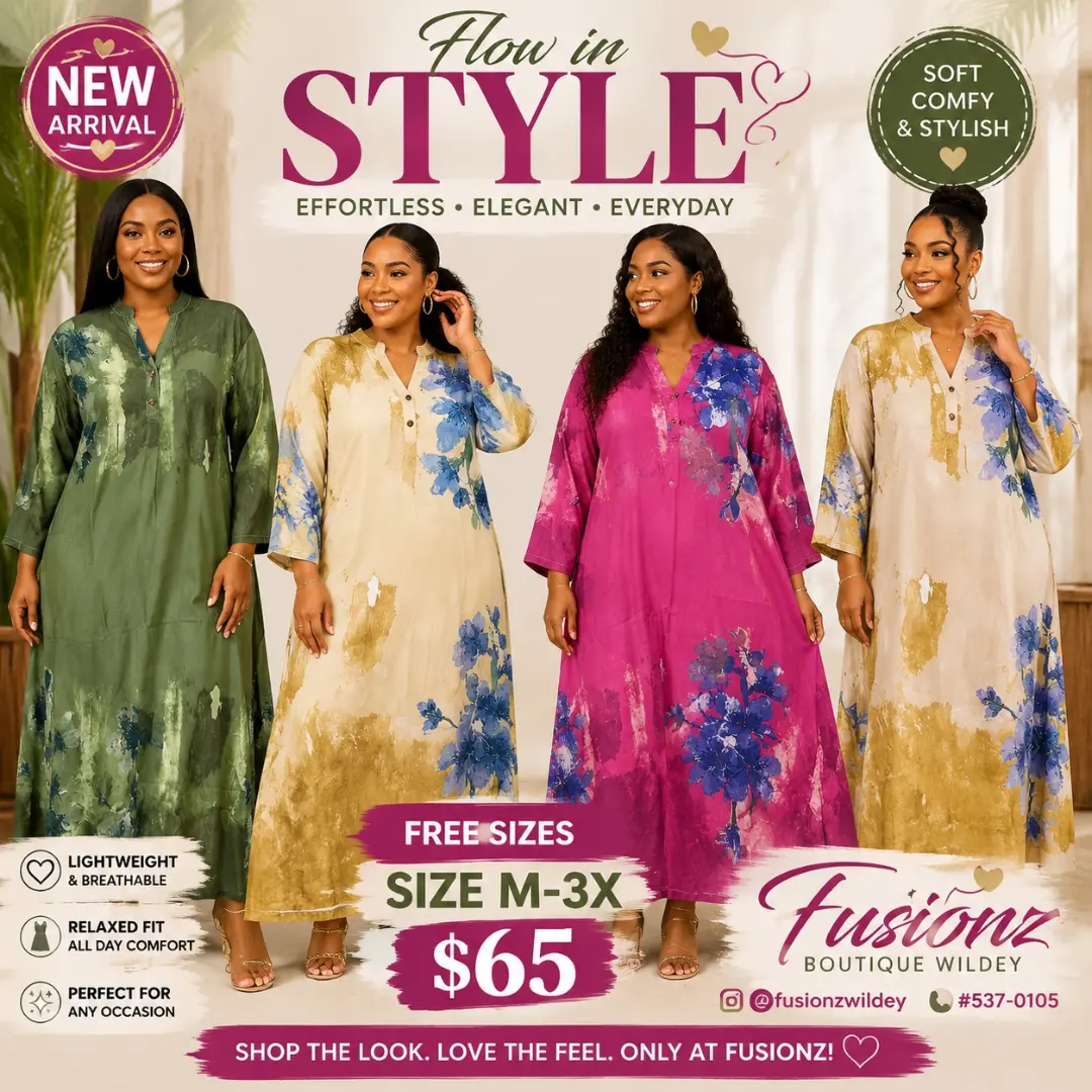 Long Dresses Collection – Multiple Styles from $65 at Fusionz Boutique Wildey