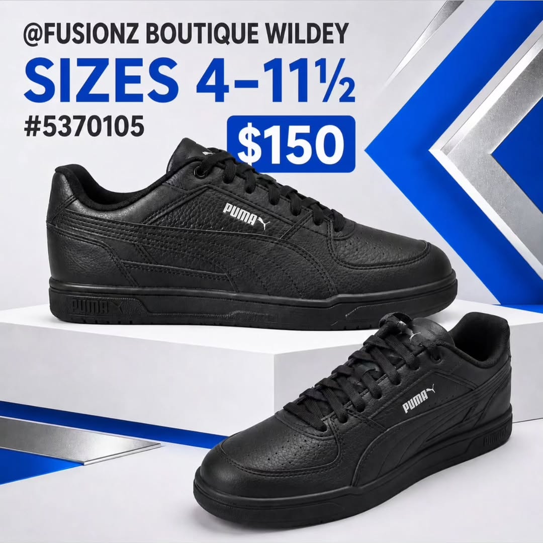 Puma Sneakers at Fusionz Boutique Wildey – $150–$160