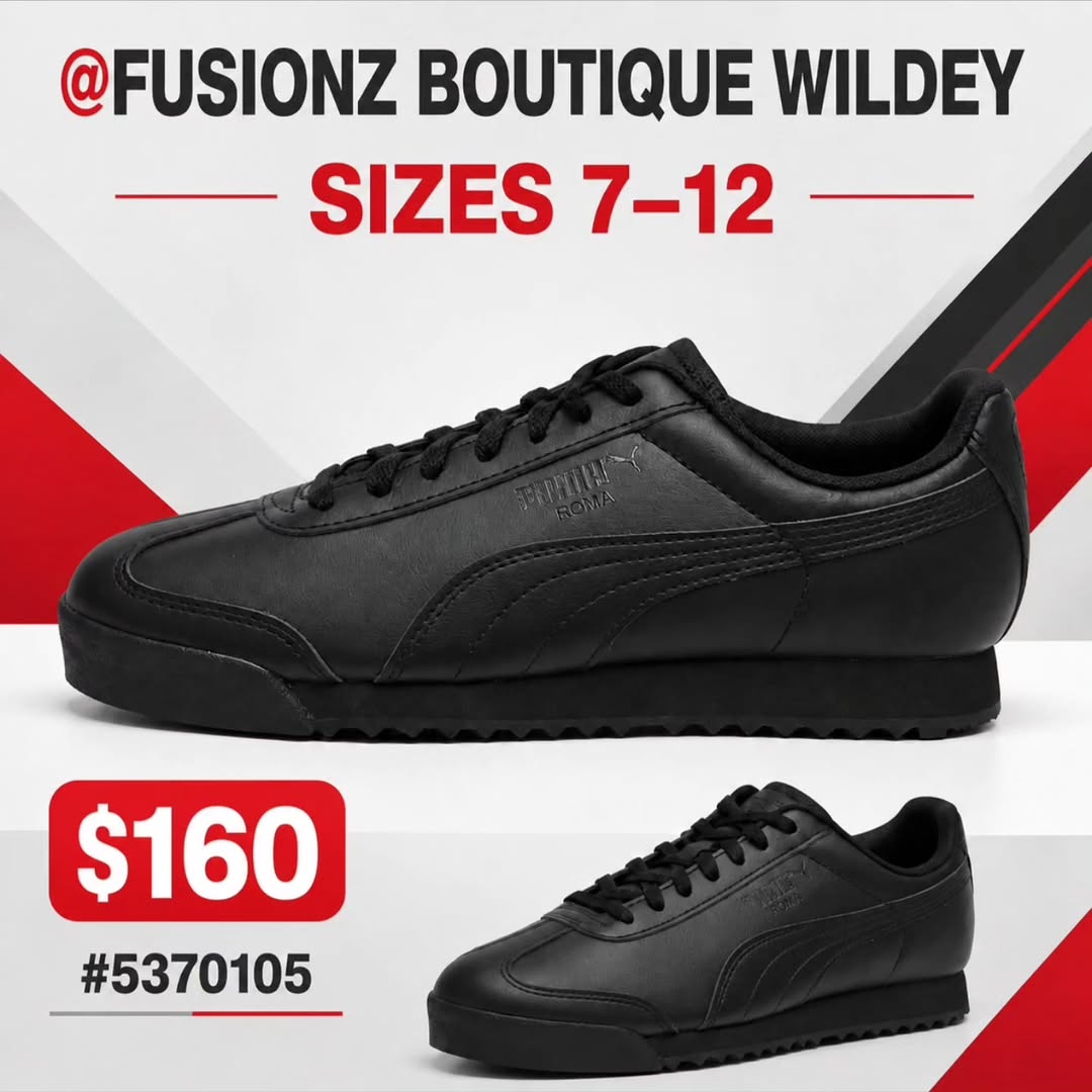Puma Sneakers at Fusionz Boutique Wildey – $150–$160