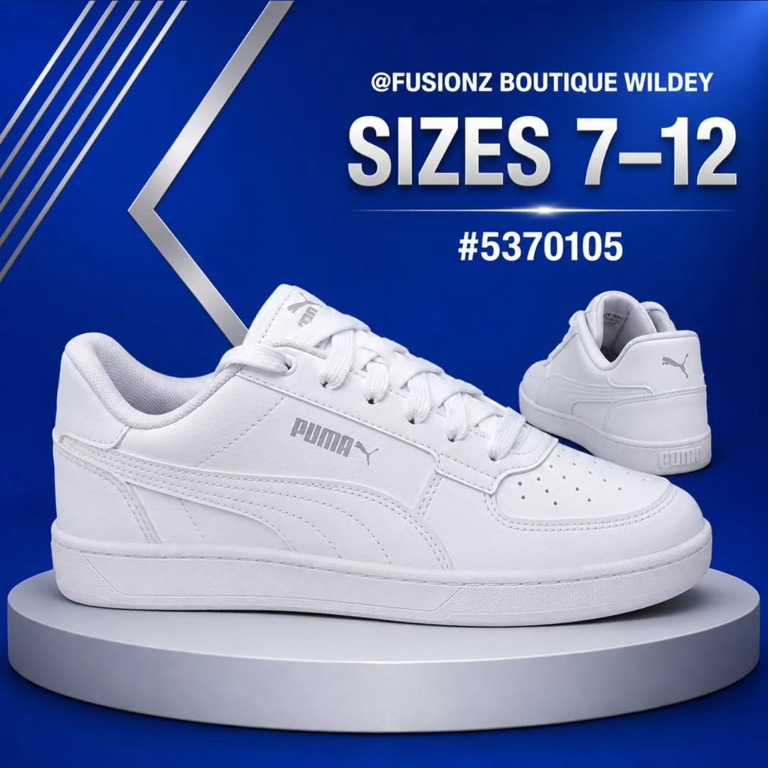 Puma Sneakers at Fusionz Boutique Wildey – $150–$160