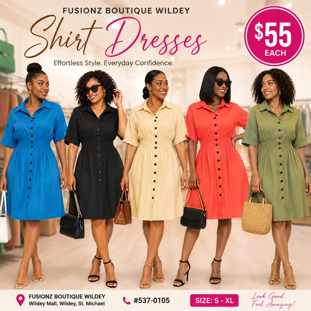 Fusionz Boutique New Dress Drop – Floral Dresses $45 & Shirt Dresses $60
