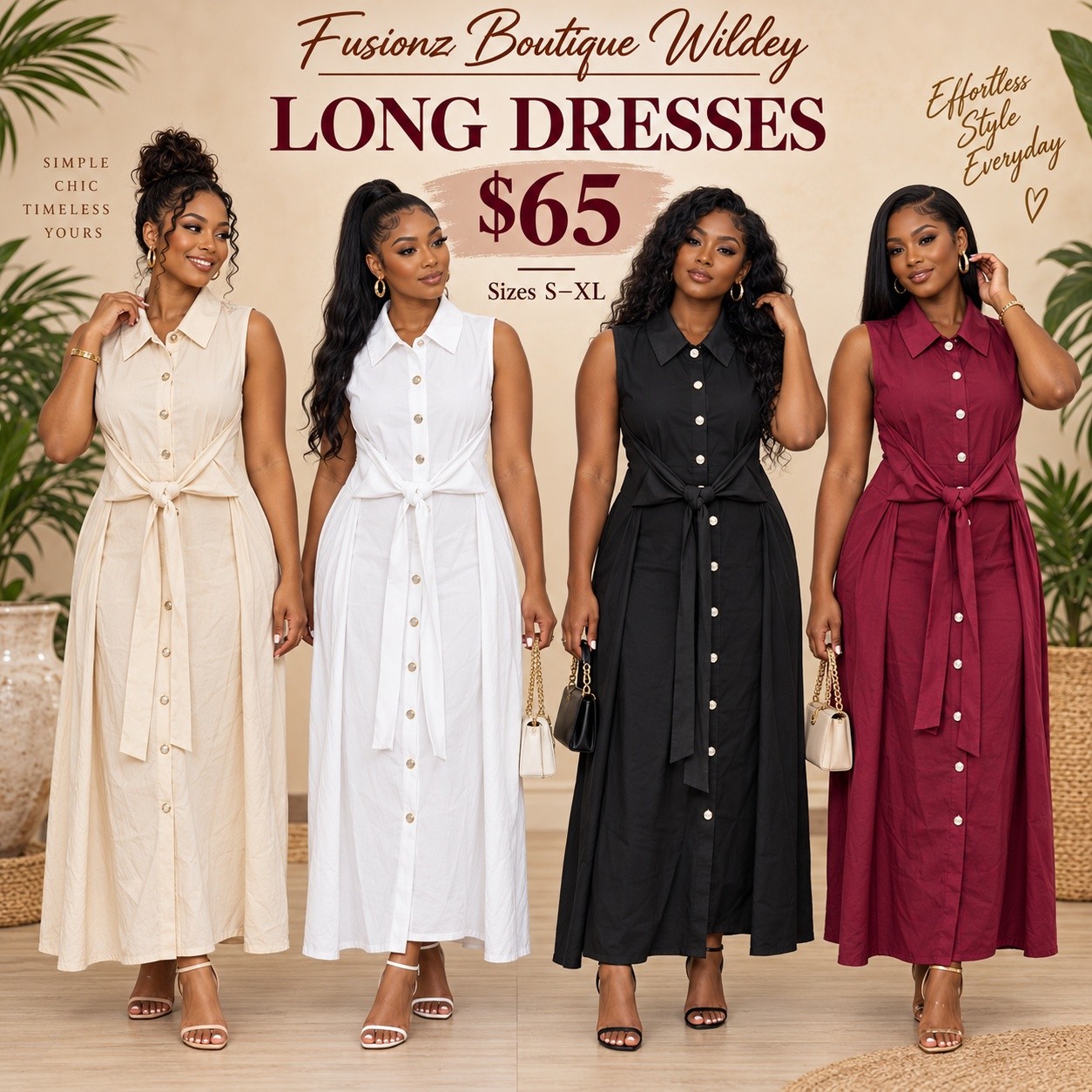Fusionz Boutique Wildey – Long Dresses from $65