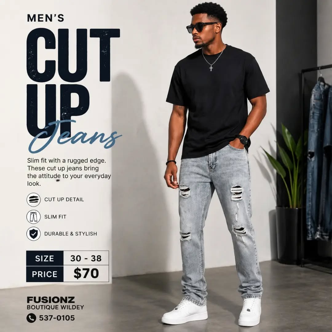 Men's Jeans Sale – Styles from $70 at Fusionz Boutique Wildey