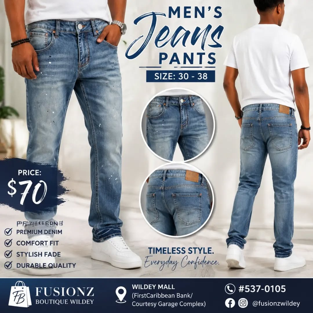 Men's Jeans Sale – Styles from $70 at Fusionz Boutique Wildey