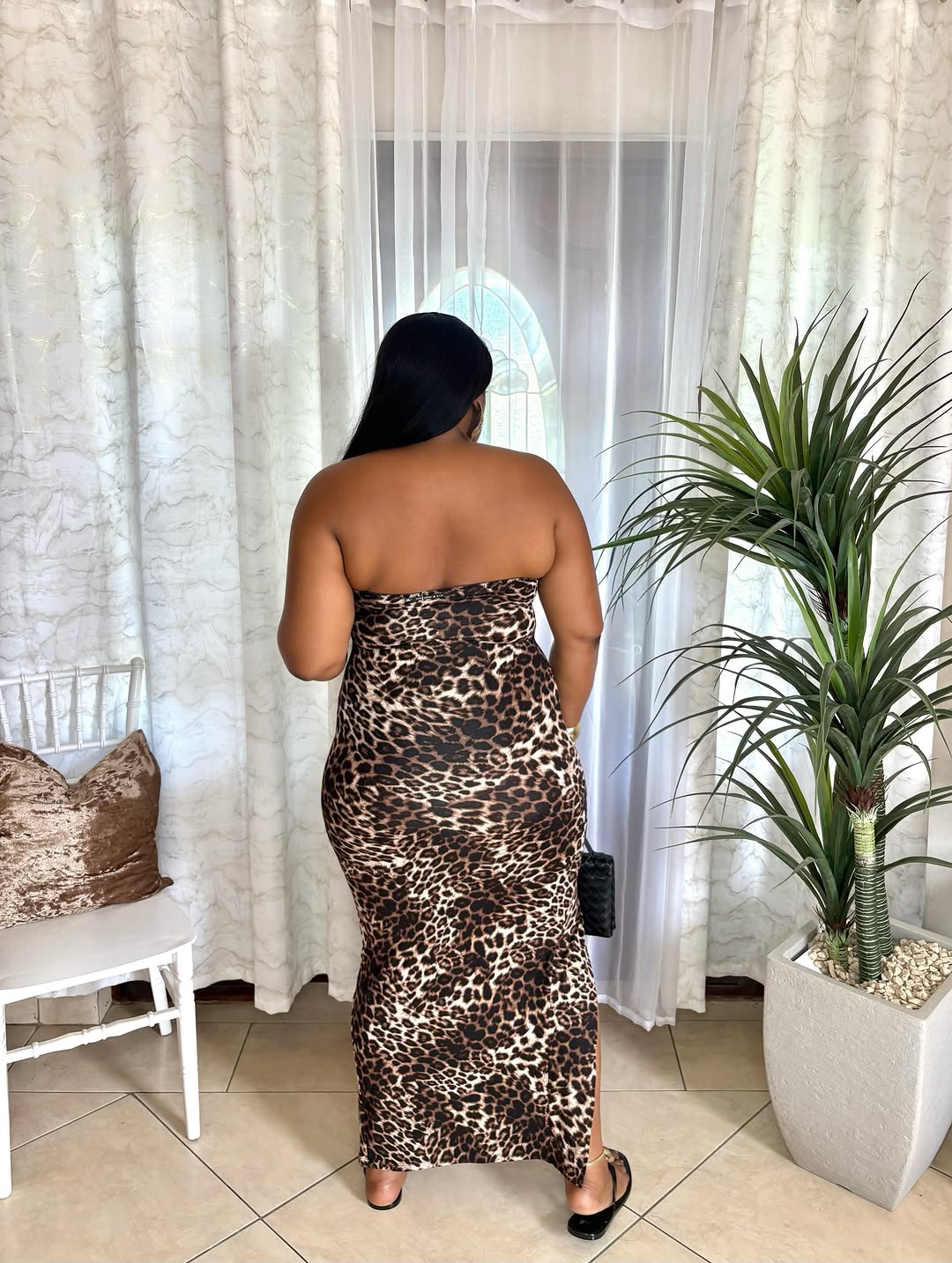 Basic Stretchy Leopard Dress – $75.00
