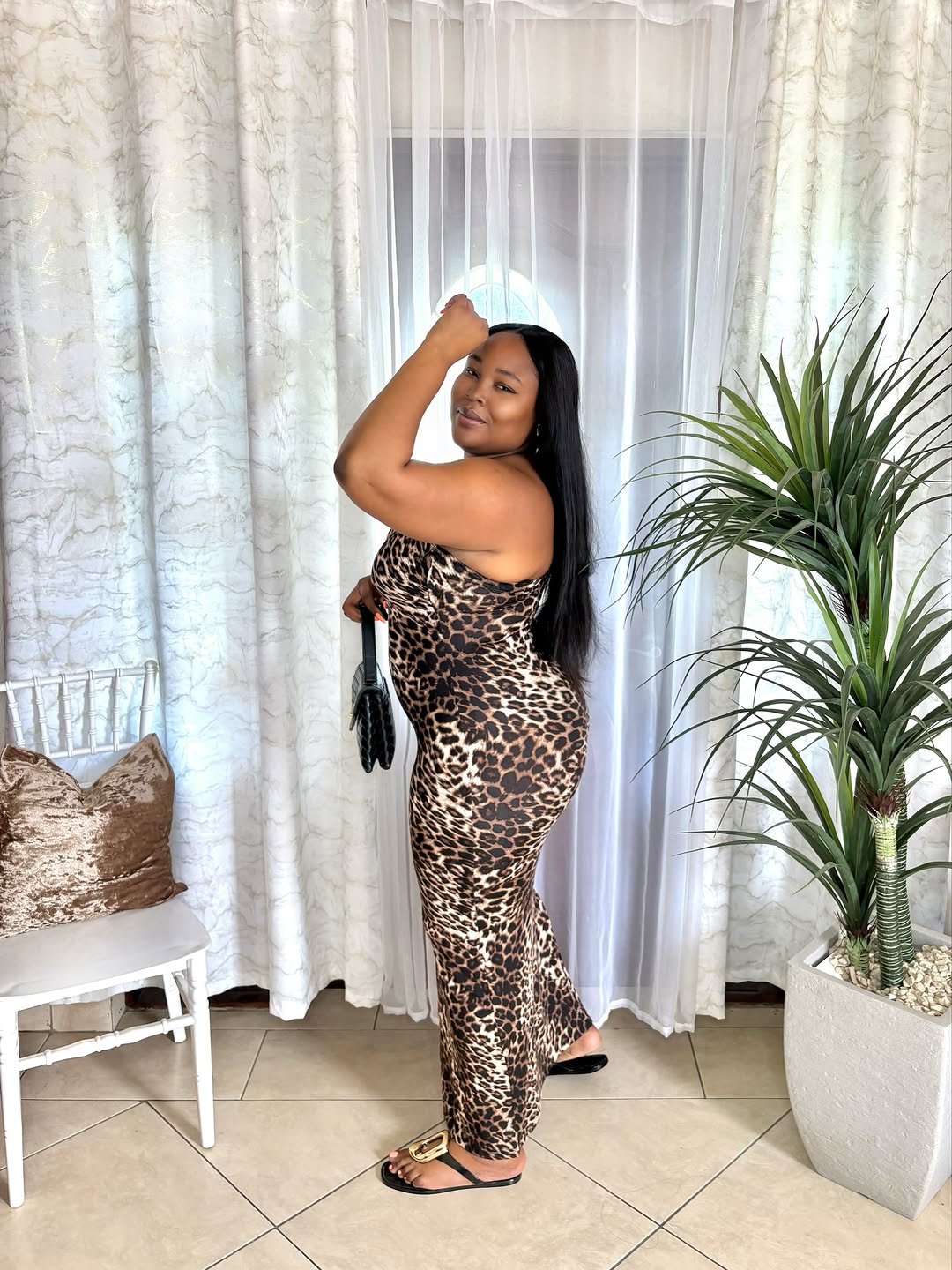 Basic Stretchy Leopard Dress – $75.00