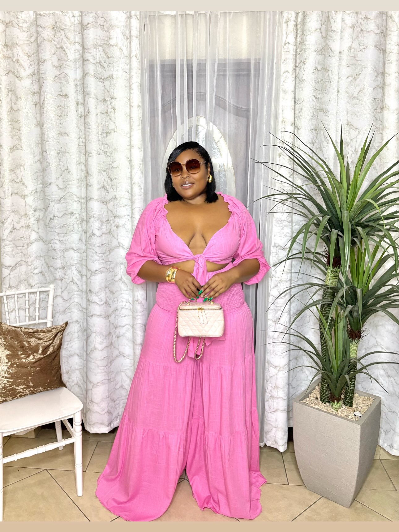 2-Piece Pants Set $155 + Bag $60 at KC's Kloset